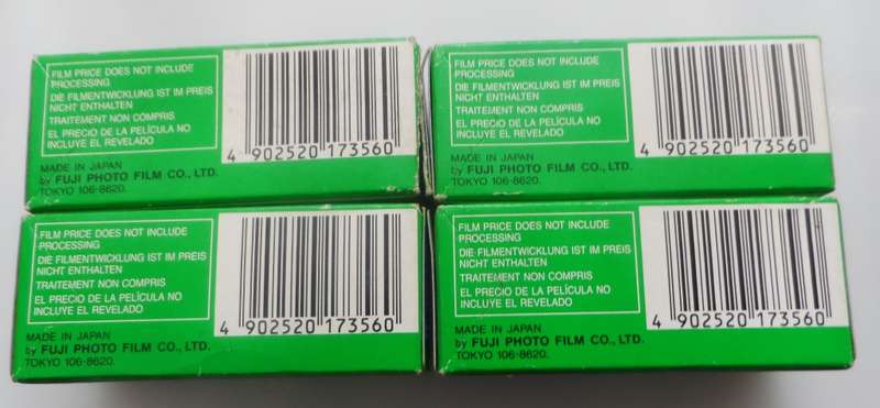 FUJICHROME PROFESSIONAL, 64T,TYPE II TUNGSTEN RTP II 120 36 , BATCH 7075 011 ,EXPIRED 20002-12    X4
