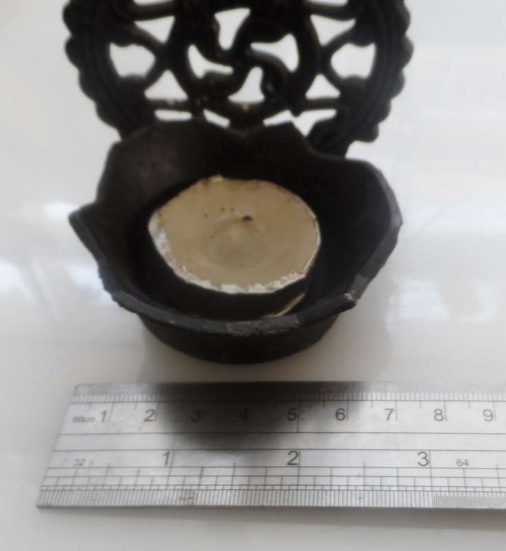 CAST METAL , WALL HANGING, TEA CANDLE LIGHT , HOLDER