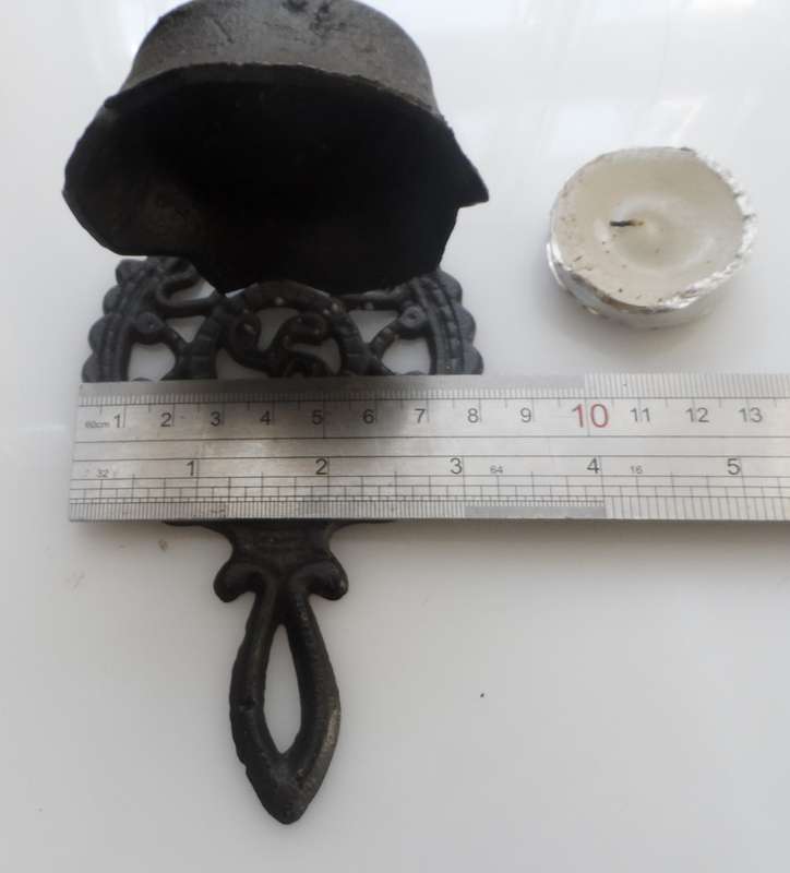 CAST METAL , WALL HANGING, TEA CANDLE LIGHT , HOLDER