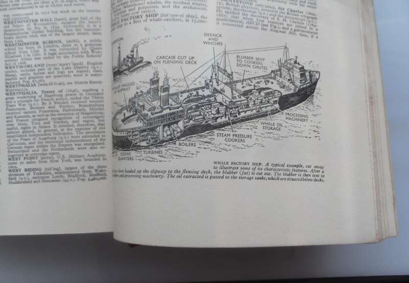 OLDHAMS  THE ILLUSTRATED ENCYCLOPAEDIA  VINTAGE HARD BOUND REPRINT 1960, 969 pages 20 pics fc 37 bw