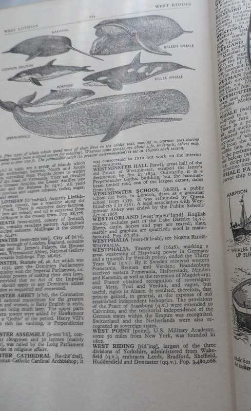 OLDHAMS  THE ILLUSTRATED ENCYCLOPAEDIA  VINTAGE HARD BOUND REPRINT 1960, 969 pages 20 pics fc 37 bw