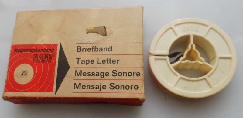 VINTAGE ANALOG, AUDIO REELS 1/4 ins TAPE ON 2 1/4 ins reels x3  , & 1 TAPE LETTER 1/4 ins  on reel