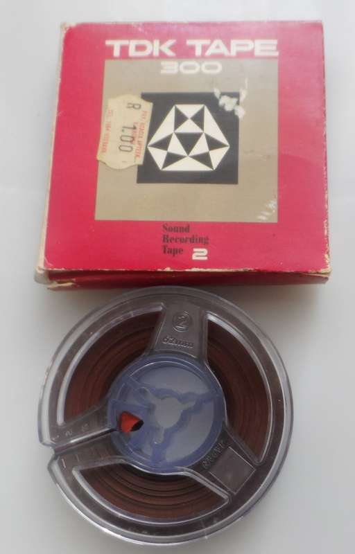 VINTAGE ANALOG, AUDIO REELS 1/4 ins TAPE ON 2 1/4 ins reels x3  , & 1 TAPE LETTER 1/4 ins  on reel