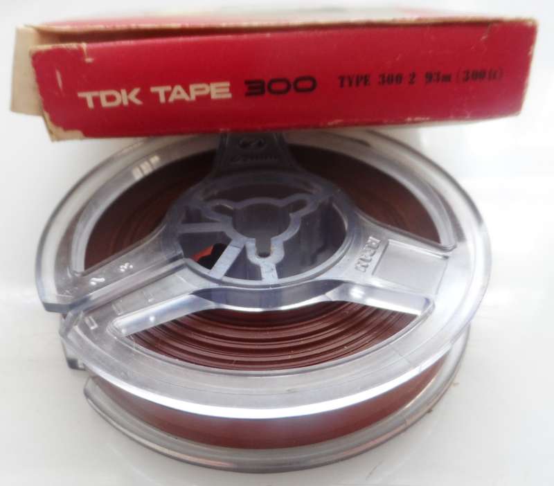 VINTAGE ANALOG, AUDIO REELS 1/4 ins TAPE ON 2 1/4 ins reels x3  , & 1 TAPE LETTER 1/4 ins  on reel
