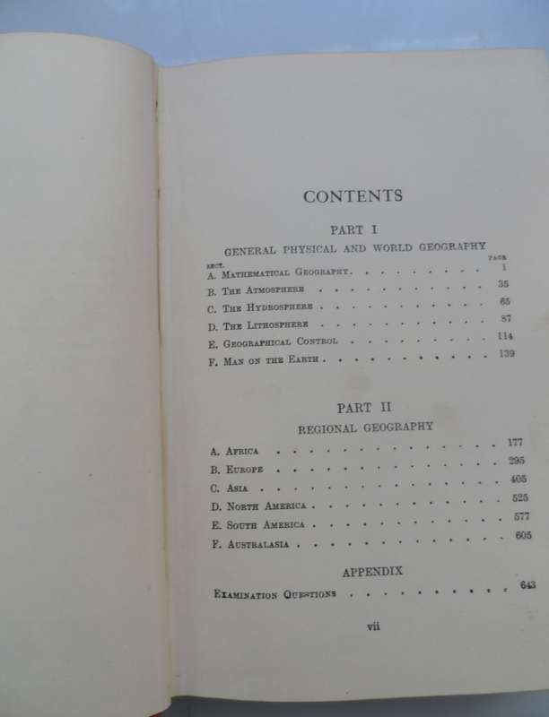 VINTAGE 1937 `THE WORLD A GENERAL GEOGRAPHY`for S A  schools J Dudley Stamp & J N Jamieson rare text