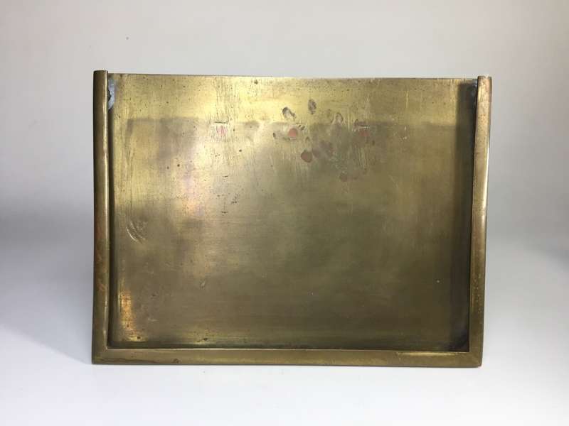SOLID VINTAGE BRASS DESK TOP PHOTO FRAME    England