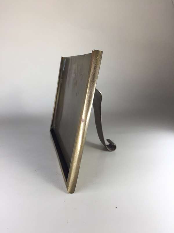 SOLID VINTAGE BRASS DESK TOP PHOTO FRAME    England