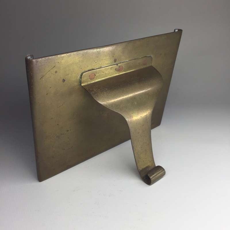 SOLID VINTAGE BRASS DESK TOP PHOTO FRAME    England