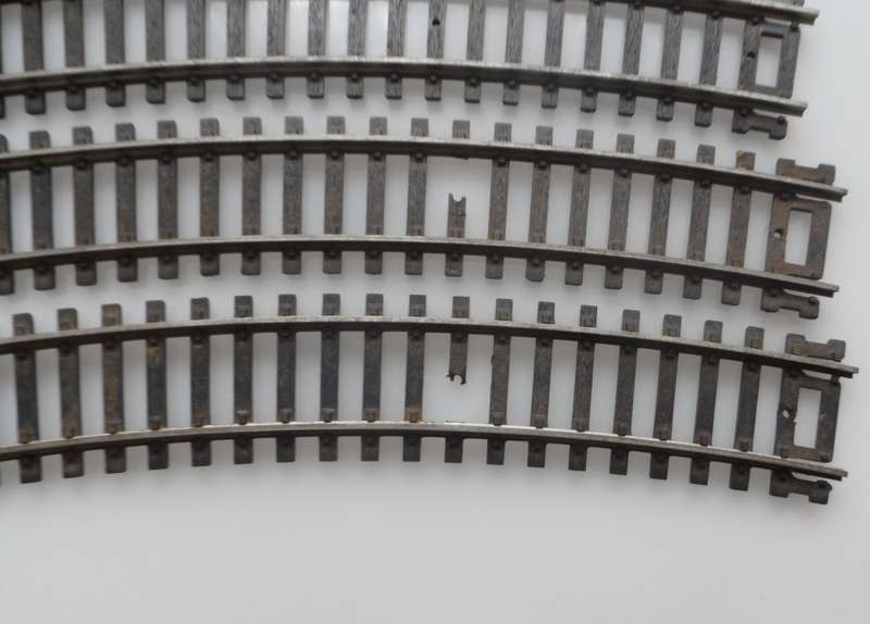 HO RAIL TRACK ,  FELLER GARNET ITALY , 7 X 230 mm / 7 ins , CURVES R18