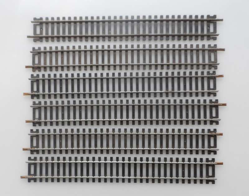 HO RAIL TRACKs , LIMA ITALY , 6 X  3020  220 mm, 8 1/2  ins ,STRAIGHT TRACKS