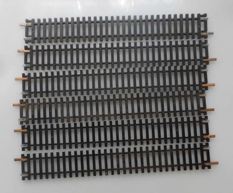 HO RAIL TRACKs , LIMA ITALY , 6 X  3020  220 mm, 8 1/2  ins ,STRAIGHT TRACKS