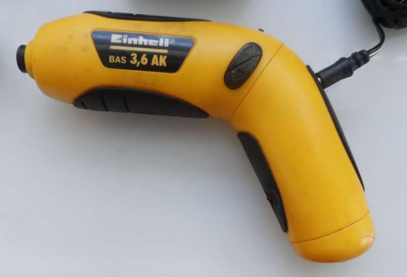 RECHARGEABLE DRILL , WITH 100 BITS, & POWER PACK ,  EINHELL BAS 3,6 AK