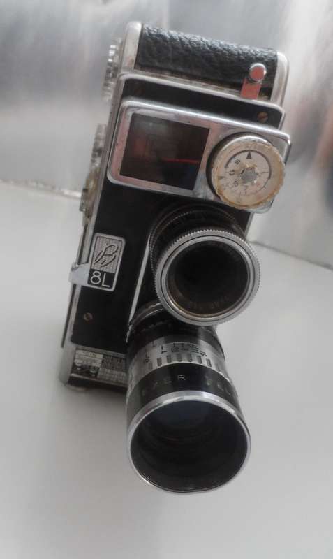 VINTAGE  1959 BOLEX PAILLARD 8L, COMPUMATIC , 8 mm , CINE CAMERA serial No.774657