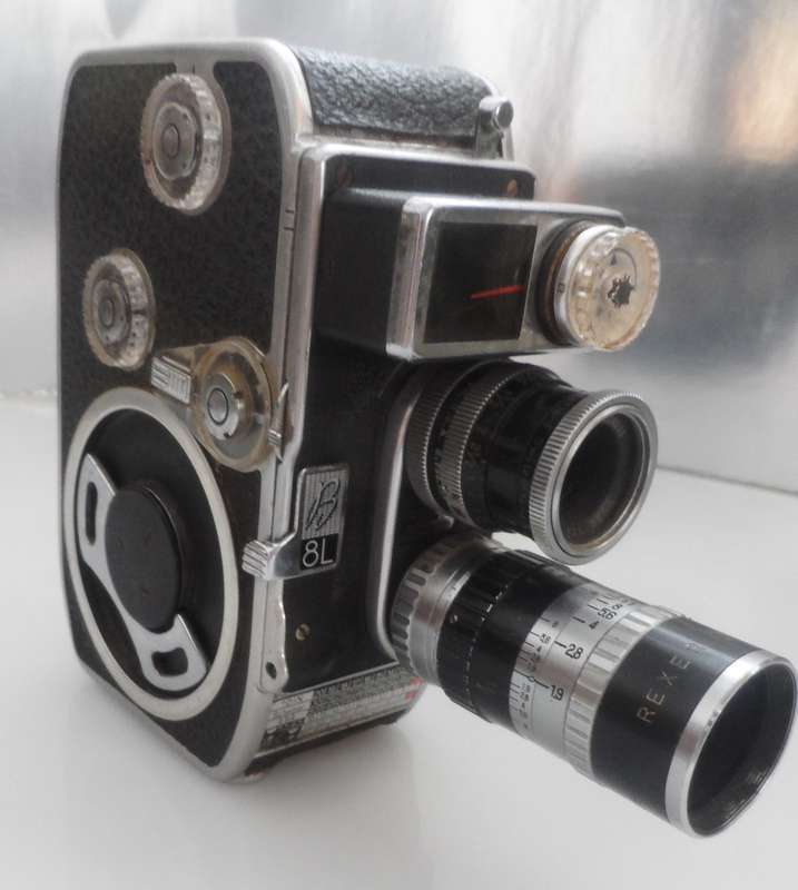 VINTAGE  1959 BOLEX PAILLARD 8L, COMPUMATIC , 8 mm , CINE CAMERA serial No.774657