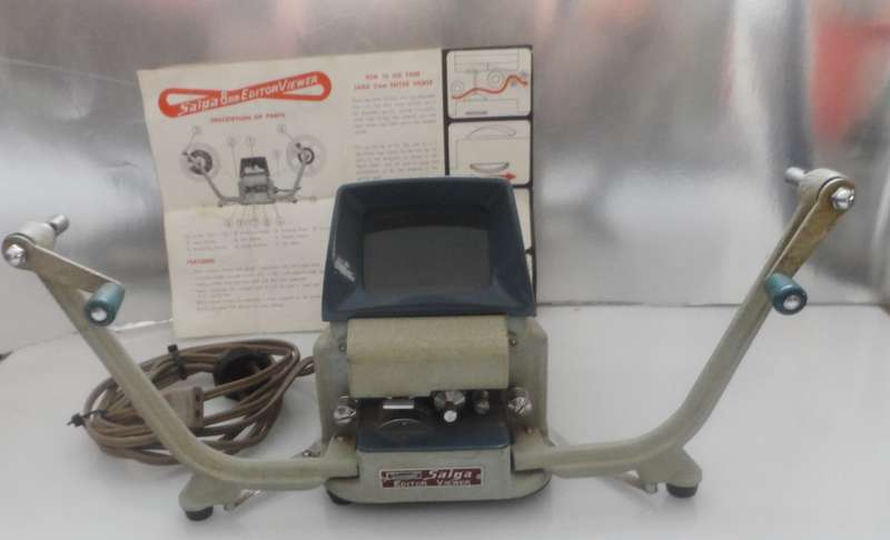 VINTAGE 1950, s SAIGA  8 mm FILM EDITOR  VIEWER  with manual