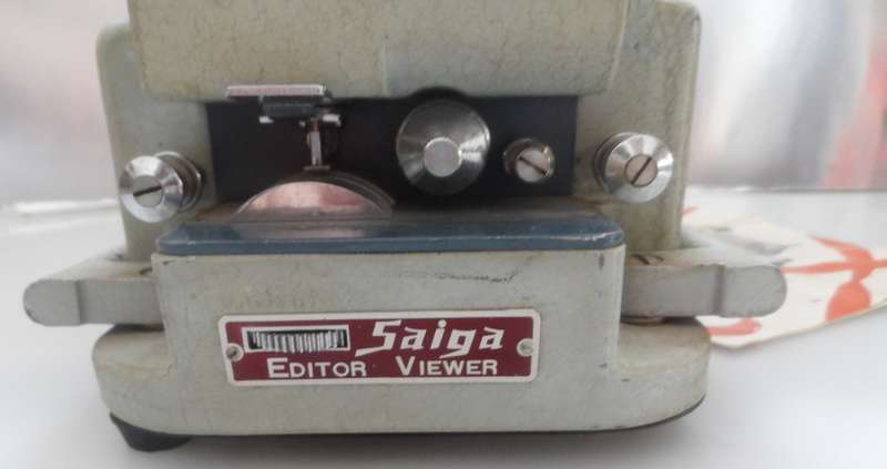 VINTAGE 1950, s SAIGA  8 mm FILM EDITOR  VIEWER  with manual