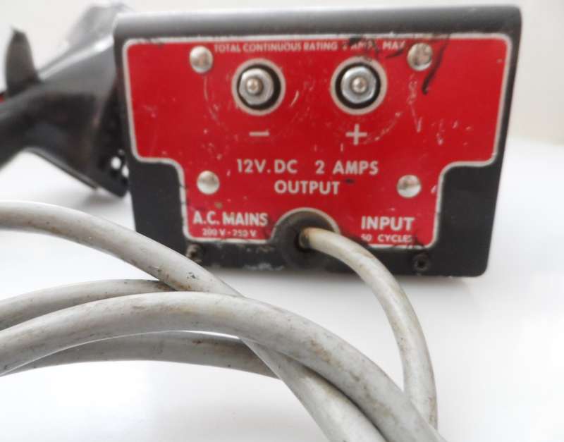 VINTAGE SCALEXTRIC SMOOTHFLOW MINIMODELS LTD 12 VOLT POWER SUPPLY