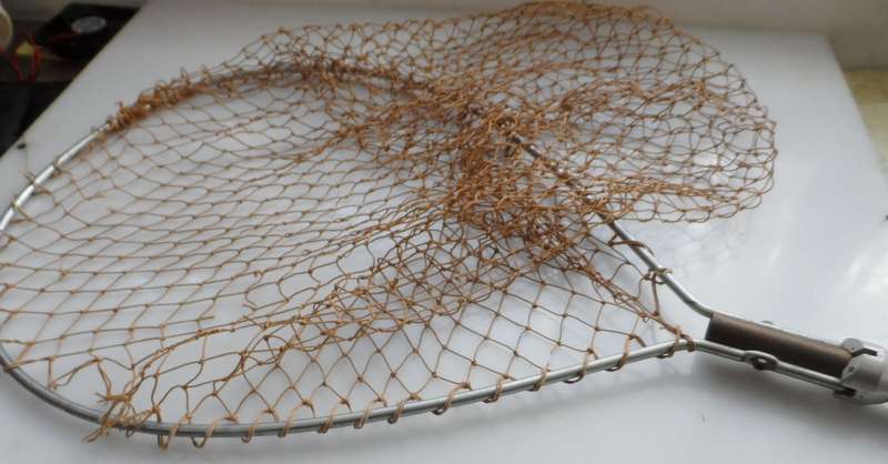 ABU SWEDEN LIGHTWEIGHT , FOLDING , TROUT LANDING NET  vintage 1970,s