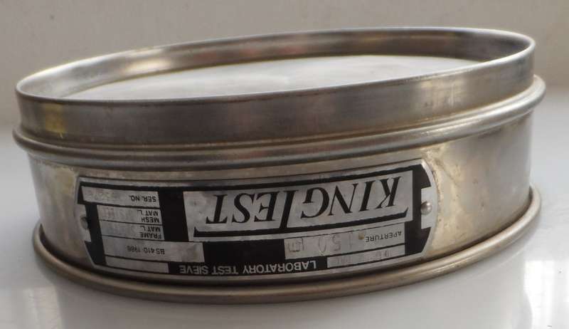 LABORATORY TEST SIEVES ,1 x LABOTEC, & 1 x KINGTEST , 200mm / 8ins diam. 50 mm /2 ins depth
