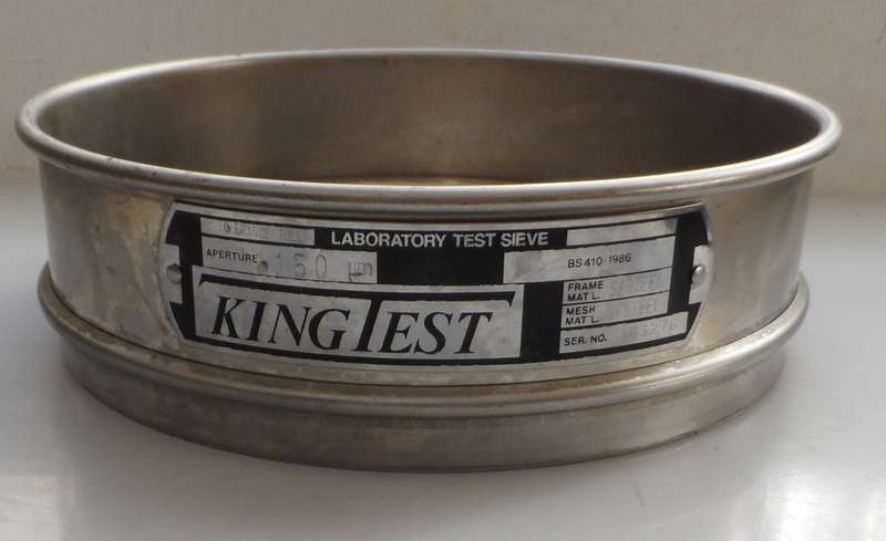 LABORATORY TEST SIEVES ,1 x LABOTEC, & 1 x KINGTEST , 200mm / 8ins diam. 50 mm /2 ins depth