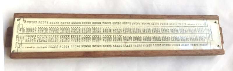 SLIDE RULE  THE `UNIQUE`  LOG TO LOG SLIDE RULE