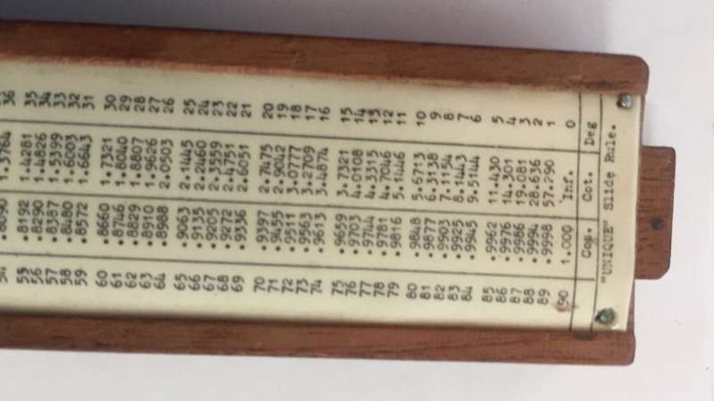 SLIDE RULE  THE `UNIQUE`  LOG TO LOG SLIDE RULE