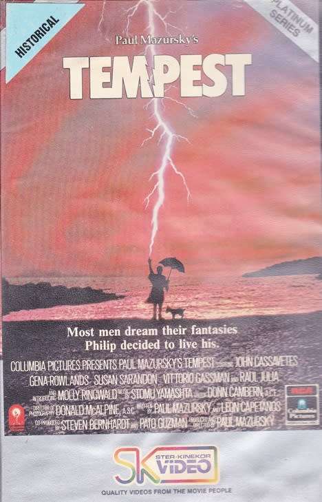 V.H.S VINTAGE 1982 VIDEO IN CASE  ` TEMPEST `