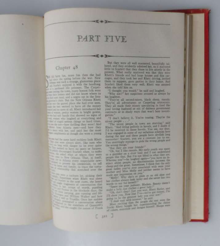 Gone With The Wind by Margaret Mitchell 1940  - MOTION PICTURE EDITION-rare collectible film edition