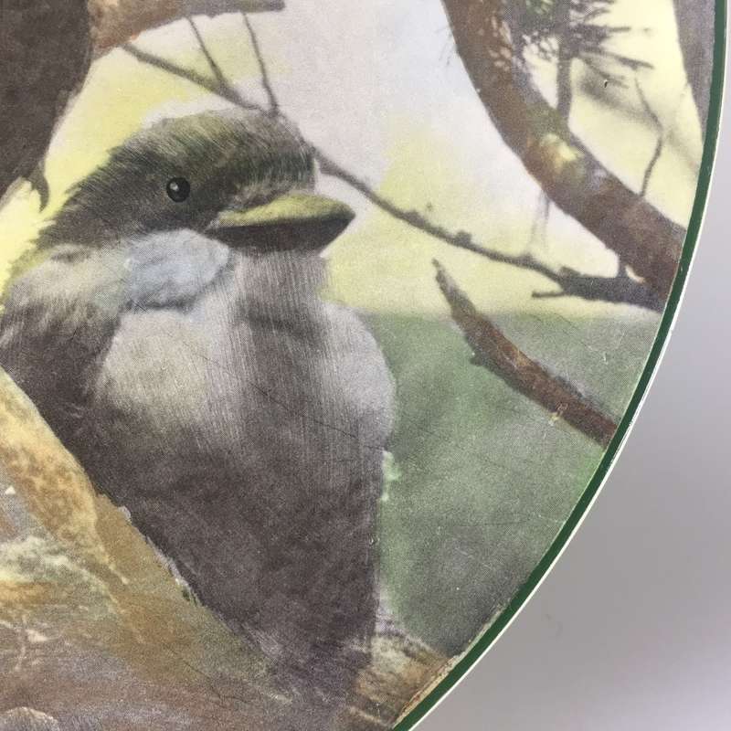 ROYAL DOULTON VINTAGE PORCELAIN DISPLAY , WALL PLATE `  YOUNG KOOKABURRAS  `  No.D6426
