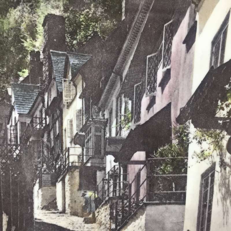 ROYAL DOULTON VINTAGE PORCELAIN DISPLAY , WALL PLATE  TC 1028 ` CLOVELLY - NORTH DEVON  `