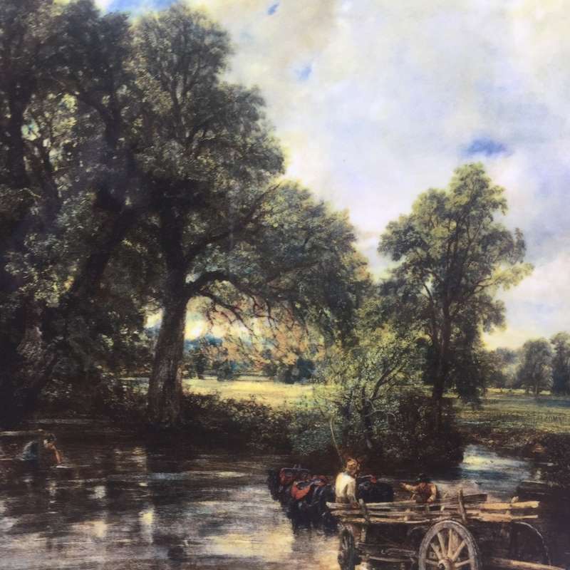 ROYAL DOULTON VINTAGE PORCELAIN DISPLAY , WALL PLATE  9342C  ` THE HAY WAIN  by JOHN CONSTABLE  `