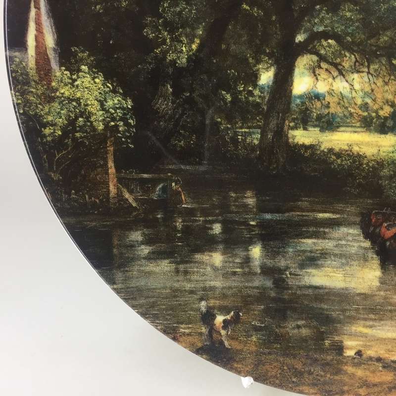 ROYAL DOULTON VINTAGE PORCELAIN DISPLAY , WALL PLATE  9342C  ` THE HAY WAIN  by JOHN CONSTABLE  `