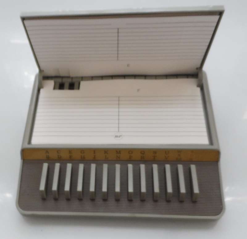VINTAGE TELEPHONE INDEX MECHANICAL PHONE NUMBER DIRECTORY BiP His Excellency T300