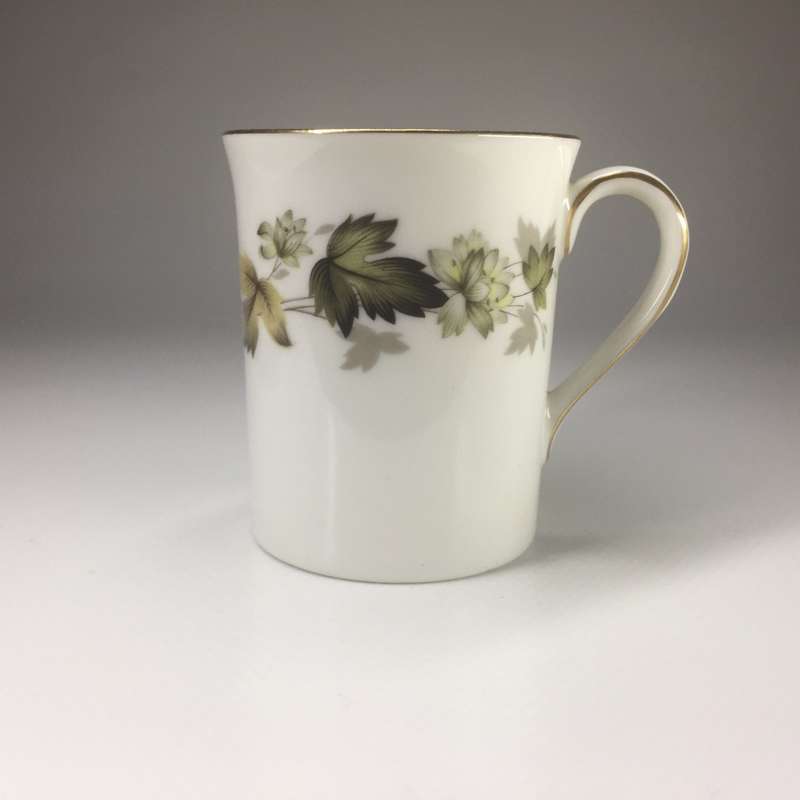 ROYAL DOULTON VINTAGE ENGLISH TRANSPARENT CHINA DEMI TASSE / ESPRESSO DUO  TC1019     ` LARCHMONT `