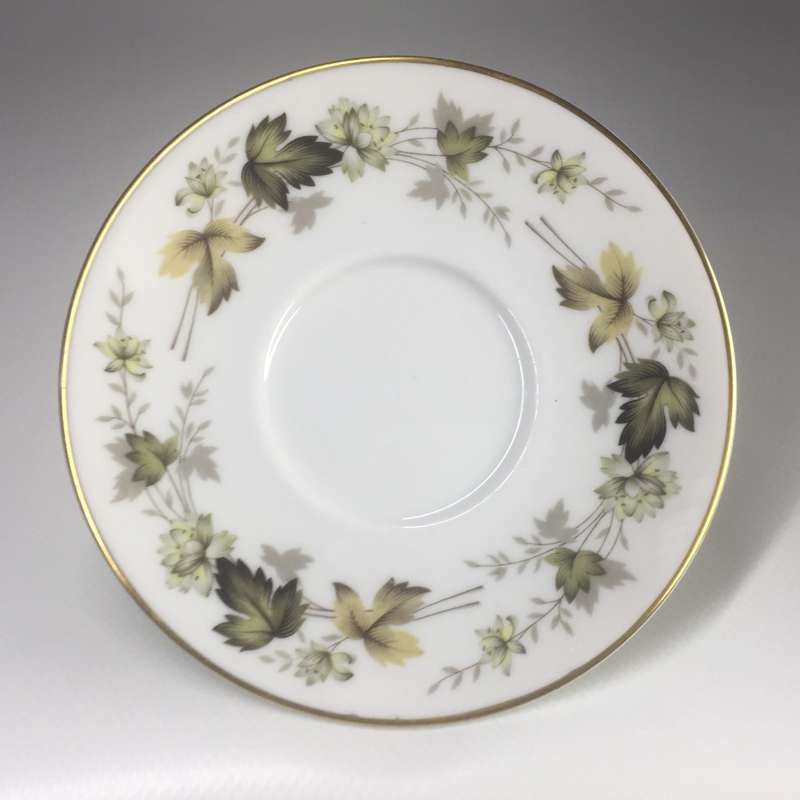 ROYAL DOULTON VINTAGE ENGLISH TRANSPARENT CHINA DEMI TASSE / ESPRESSO DUO  TC1019     ` LARCHMONT `