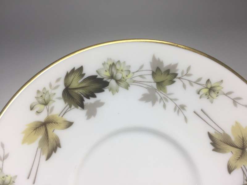 ROYAL DOULTON VINTAGE ENGLISH TRANSPARENT CHINA DEMI TASSE / ESPRESSO DUO  TC1019     ` LARCHMONT `