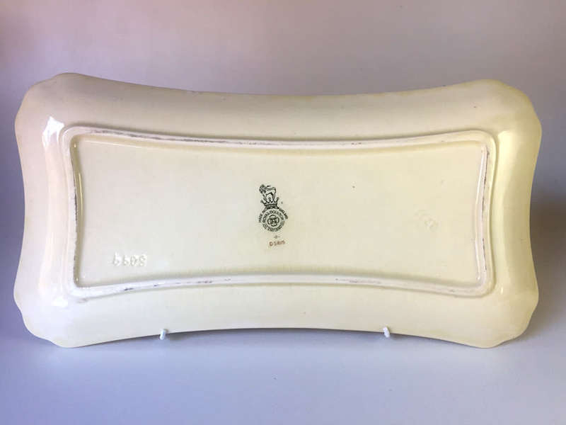 ROYAL DOULTON VINTAGE ENGLISH  PORCELAIN ,RECTANGULAR PLATTER ` WOODLAND SERIES D5815 `