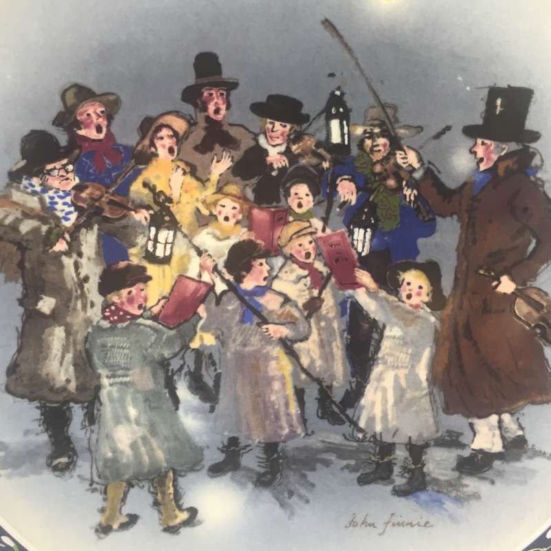 WEDGEWOOD ' THE CAROLERS ' by John Finnie 1986  CABINET / WALL DISPLAY   PLATE  1533C