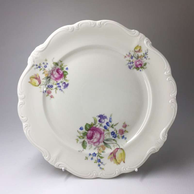 ROSENTHAL SELB-GERMANY  'POMPADOUR '  REPLACEMENT CAKE / SIDE PLATES  , 2 available   Pink & Yellow