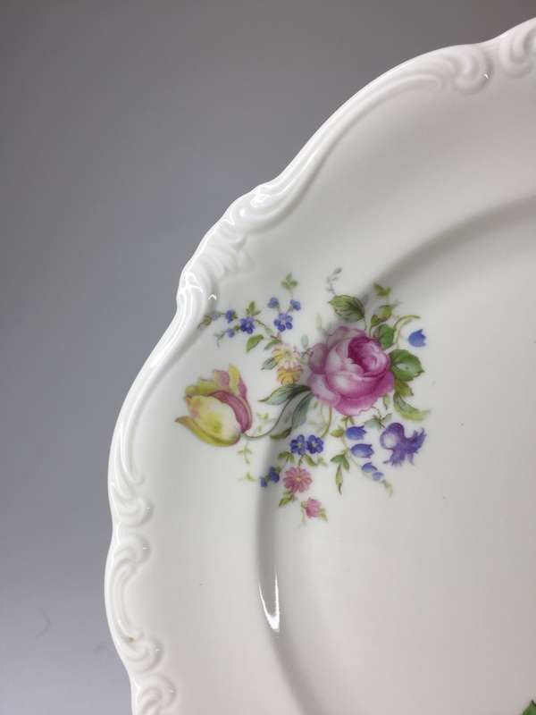ROSENTHAL SELB-GERMANY  'POMPADOUR '  REPLACEMENT CAKE / SIDE PLATES  , 2 available   Pink & Yellow