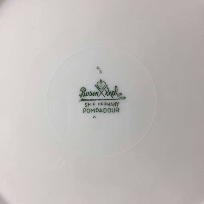 ROSENTHAL SELB-GERMANY  'POMPADOUR '  REPLACEMENT CAKE / SIDE PLATES  , 2 available   Pink & Yellow