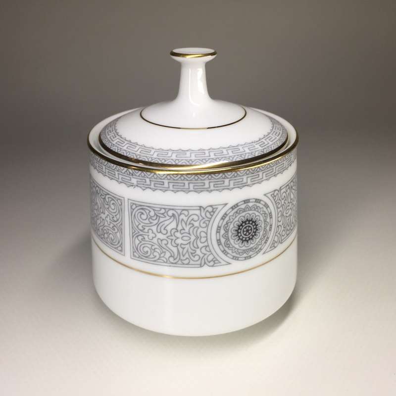 NORITAKE JAPAN LIDDED SUGAR BOWL   'NILE ' design  No. 6719