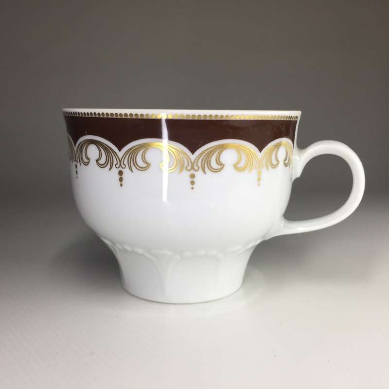 MITTERTEICH  BAVARIA , TRIOS  burgundy & gold design       set of three