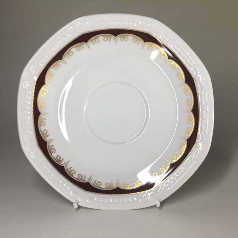 MITTERTEICH  BAVARIA , TRIOS  burgundy & gold design       set of three