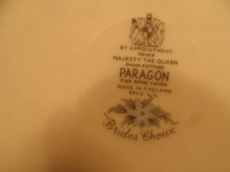 PARAGON  replacement cake  / side plate     ' BRIDES CHOICE '