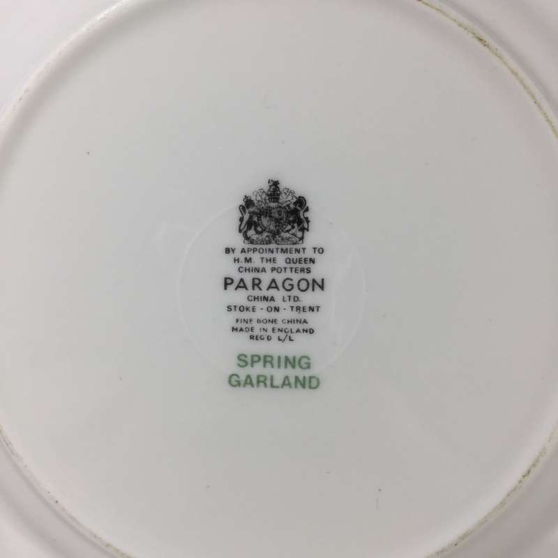 PARAGON  replacement cake  / side plate     ' SPRING GARLAND '