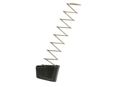 Glock 43 Tactical Magazine Floor Plate +2 shoe by Vickers, Polymer Black