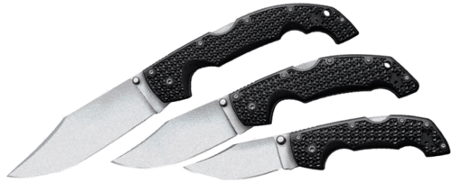 Cold Steel Voyager knife Clip Point - Medium 3" - Plain Edge - Triad Lok