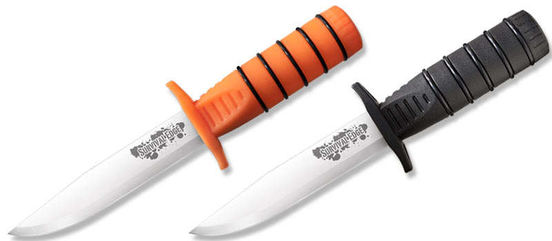 Cold Steel Survival Edge Knife (Black) - IMMEDIATE SHIPPING
