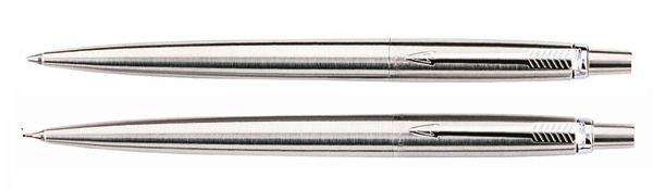 Parker Jotter Stainless Steel Ballpoint Pen And Pencil Set - NEW